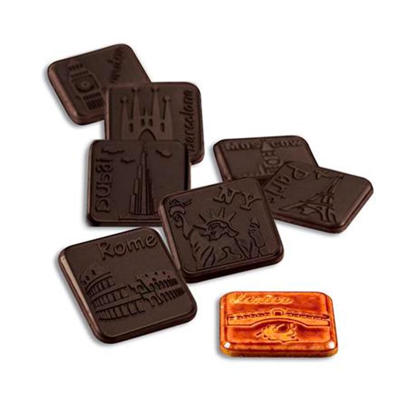 MA6006 polycarbonaat chocoladevorm Choco and the city