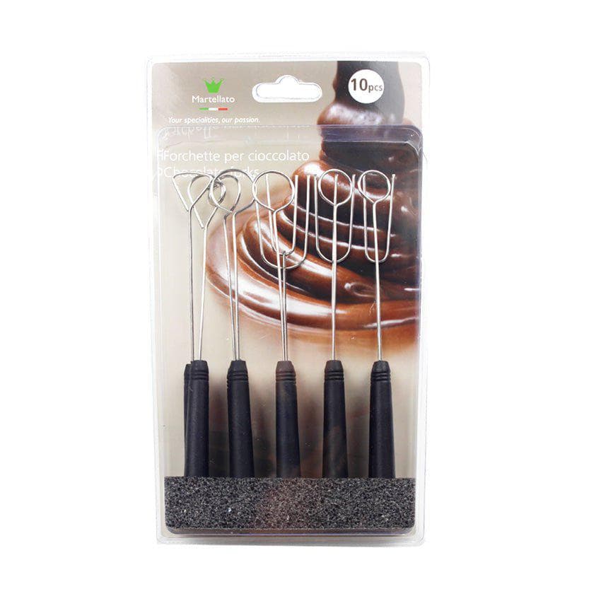 Martellato Chocoladevormen Chocofork set 10 stuks Chocofork set 10 stuks/Bestel eenvoudig online/Anisana