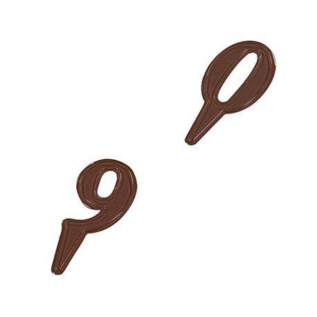Martellato Chocoladevormen Chocolademal cijfers 90-P9645 90-P9645 chocoladevorm/Bestel eenvoudig online/Anisana