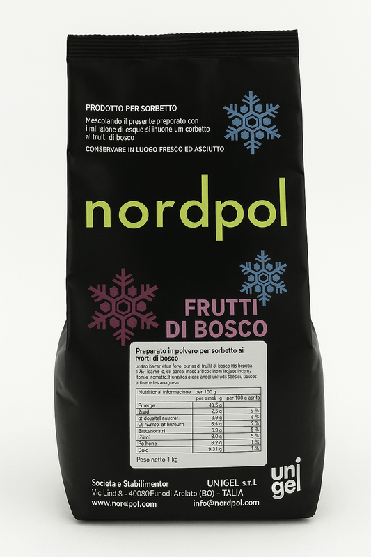 Unigel/Nordpol Instant ijsmix 1.50 kg Instant Bosvruchten IJsmix Bosvruchten (instant)/Bestel eenvoudig online/Anisana