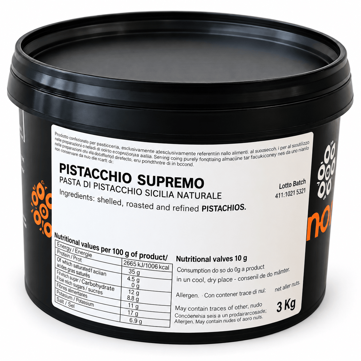Unigel/Nordpol Notenpasta’s Pistacchio Supremo pistachepasta 100% – 3 kg Unigel Pistacchio Supremo pistachepasta 100% – 3 kg | Anisana