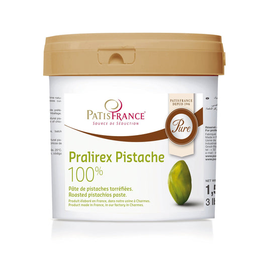 Anisana BV Notenpasta’s PatisFrance Pralirex Pistache 100% 1,5 kg PatisFrance Pralirex Pistache 100% 1,5 kg | Anisana