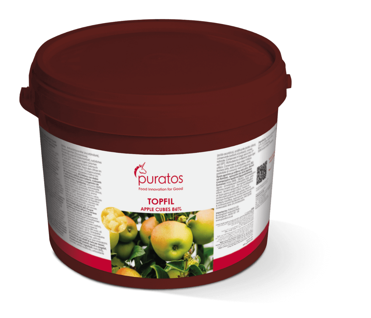 Anisana Patisserievullingen Puratos Topfil Apple Cubes 86% – appelblokjesvulling 4 kg Puratos Topfil Apple Cubes 86% – appelblokjesvulling 4 kg | Anisana