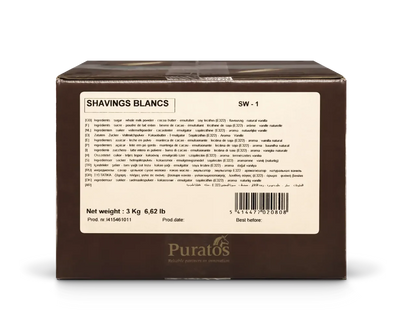 Belcolade Chocoladedecoraties Belcolade Schaafsel Blanc 3 kg Belcolade Schaafsel Blanc 3 kg | Anisana