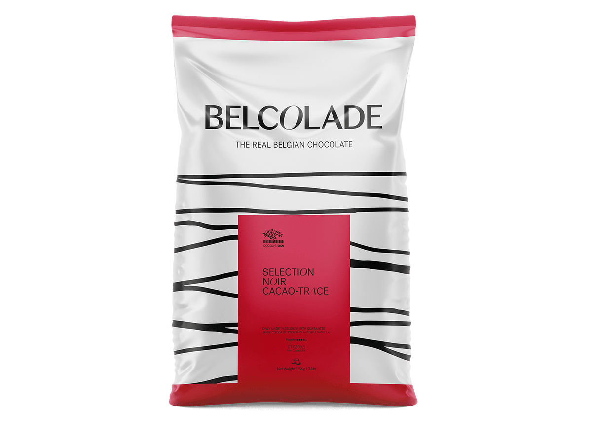 Belcolade Donkere chocolade 15kg Selection Noir Cacao-Trace C501/J 15kg Belcolade Selection Noir Cacao-Trace C501/J 15kg | Anisana
