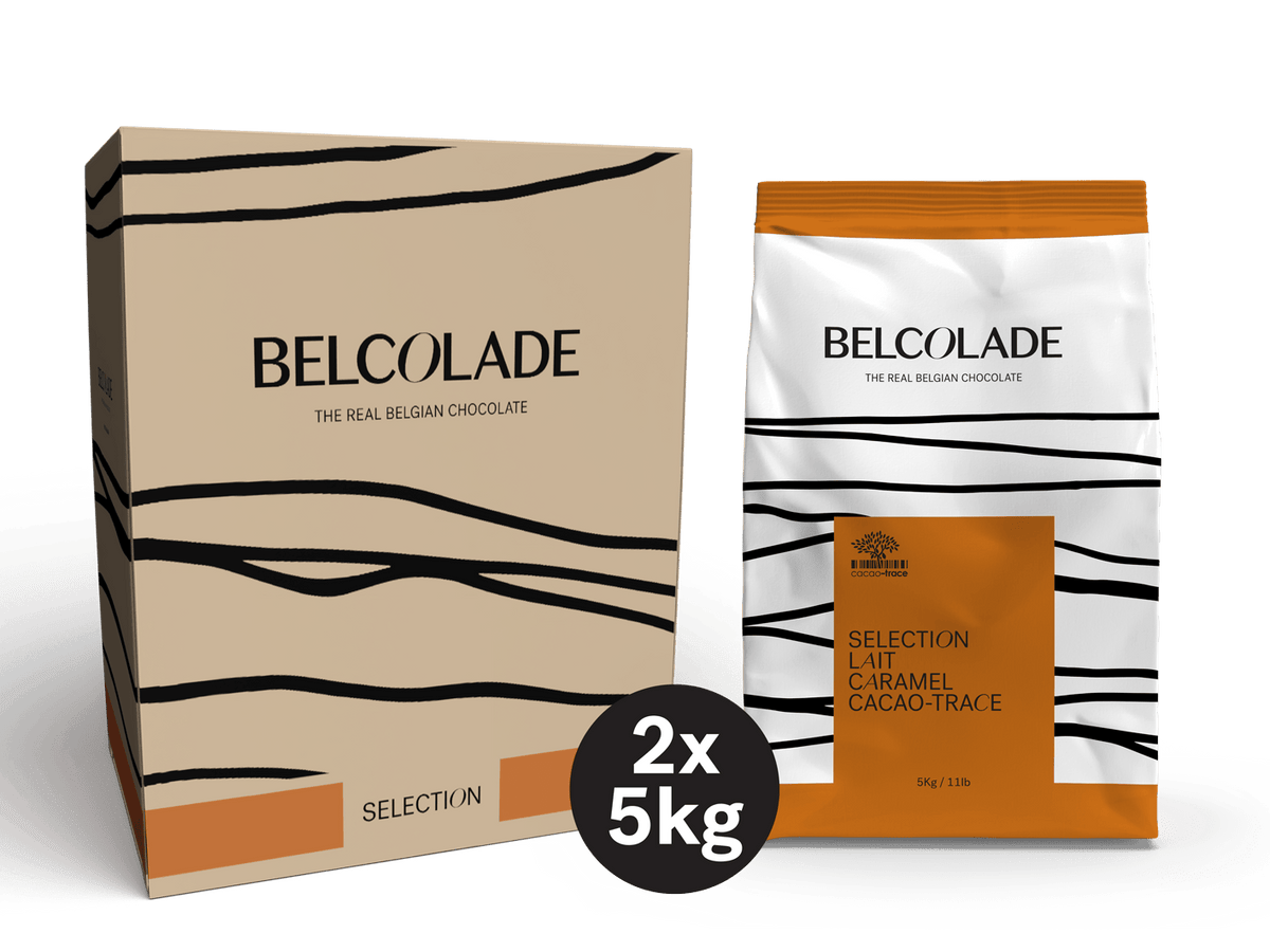 Belcolade Karamelchocolade Lait Caramel CAR/J 5 kg Cacao-Trace Belcolade Lait Caramel CAR/J 5 kg Cacao-Trace | Anisana