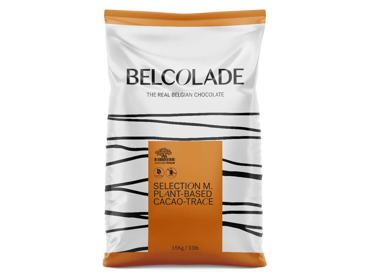 Belcolade Plantaardige chocolade Plantaardig Cacao-Trace melk. 15 kg Belcolade Plantaardig Cacao-Trace melk. 15 kg | Anisana