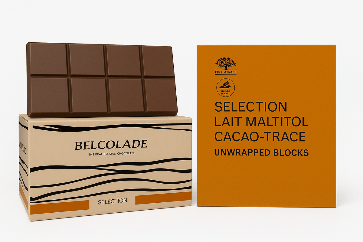 Belcolade Selection Lait (suikervrij)  Blok O3X5/J Maltitol Cacao Trace 5 kg