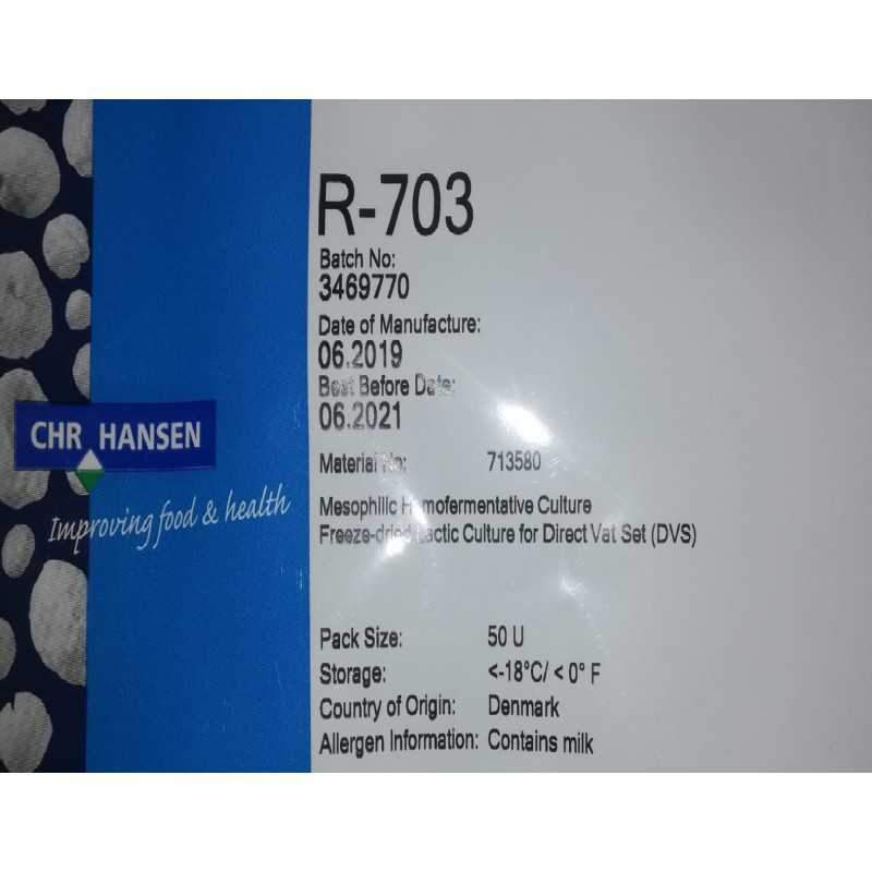 O-zuursel DVS R703, 50 U (Chr. Hansen)