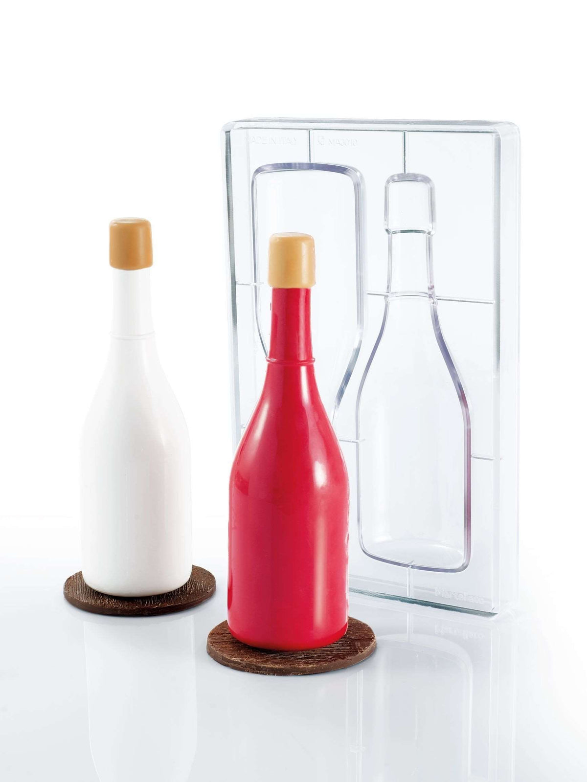 Martellato Chocoladevormen Champagnefles polycarbonaat chocoladevorm ma3010 MA3010 Champagnefles polycarbonaat chocoladevorm/Bestel eenvoudig online/Anisana