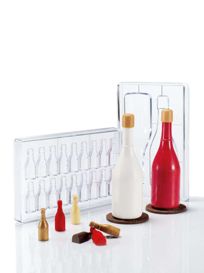 Martellato Chocoladevormen Champagnefles polycarbonaat chocoladevorm ma3010 MA3010 Champagnefles polycarbonaat chocoladevorm/Bestel eenvoudig online/Anisana