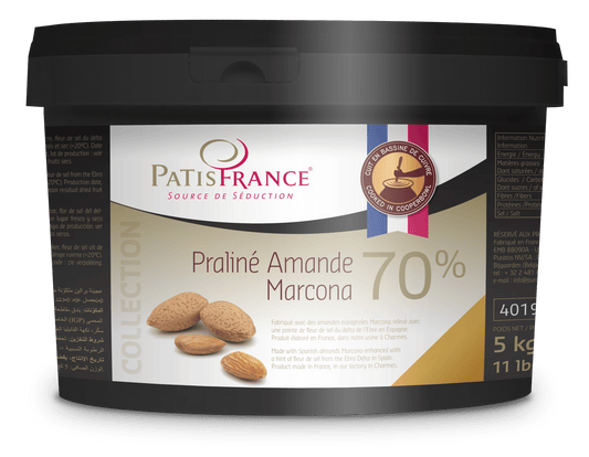 PatisFrance Notenpasta’s 5 kg PatisFrance Marcona Amandelpraliné – 5 kg PatisFrance Marcona Amandelpraliné – 5 kg | Anisana