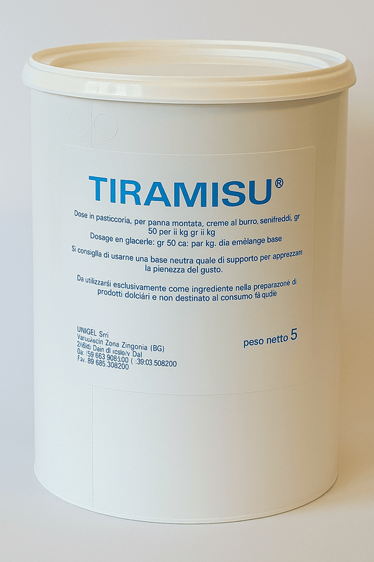 Unigel/Nordpol Unigel Traditionele pasta's Tiramisu 5 kg smaakpasta Tiramisu/Bestel eenvoudig online/Anisana